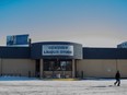 The now closed SLGA Dewdney Liquor Store sits empty on Monday, February 6, 2023 in Regina.