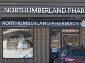 Northumberland Pharmacy is closed until further notice. Photo taken in Saskatoon, Sask. on Friday, March 3, 2023.