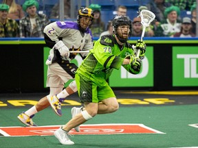 Rush player Holden Garlent in action.