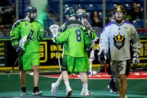 Saskatchewan Rush celebrate a goal against San Diego.