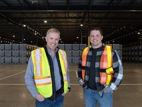 Breen Neeser, country manager, Canada, and Chris Mannle, community builder, were on hand to check out the newly built Farmers Business Network Canadian Logistics Hub in Saskatoon on March 8, 2023.