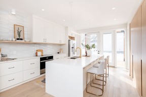 The kitchen of the 2023 Kinsmen Home Lottery grand prize show home