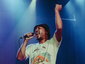 Canadian rapper Cadence Weapon participates in an artist conversation and performs during the Live Mixtape at Remai Modern April 15, 2023.