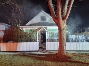 A fire at a home in the 900 block of Avenue J South on April 18, 2023 caused $150,000 and has been deemed suspicious. Saskatoon police are investigating. (Saskatoon Fire Department)