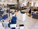 The Saskatoon StarPhoenix newsroom is being dismantled as reporters have one week left to gather their belongings as they move to working fully remote. Photo taken in Saskatoon, Sask. on Tuesday, Feb 7, 2023.