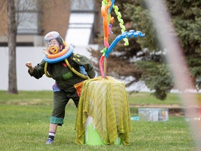 Leze Pewapsconias plays Auroch, an explorer, in Zero Gravity, Sum Theatre’s 11th Theatre in the Park show.
