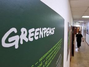 An interior view shows the office of the Russian branch of environmental group Greenpeace in Moscow, Russia, May 19, 2023.
