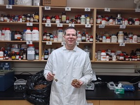 Bernd Steiger in the lab