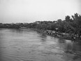 Rising river in 1953