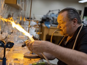 scientific glassblower Rick Elvin