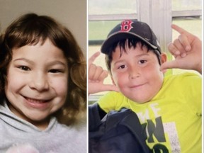 North Battleford RCMP are looking for Alexis Rosette, 7, Kingsley Rosette, 8 (pictured here)
