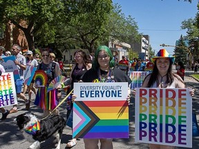 The sun smiled on the 2023 Queen City Pride Parade in Regina, SK, on Saturday, June 10, 2023.