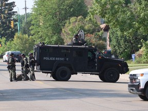 A police tactical vehicle