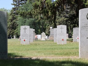 When Next-of-Kin Memorial Avenue was opened on June 17, 1923, approximately 8,000 people gathered for the event in Saskatoon. The avenue, part of the 105-acre Woodlawn Cemetery site, serves as a living memorial to those who died from 1914-1918 in the First World War.