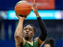 Mike Nuga had the game-winning free-throws Thursday for the Saskatchewan Rattlers in Edmonton.