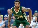 Justin Wright-Foreman scored 29 points, including the game-winning three, as the Saskatchewan Rattlers beat the Winnipeg Sea Bears in Canadian Elite Basketball League action Tuesday in Winnipeg during a nationally televised game on TSN.