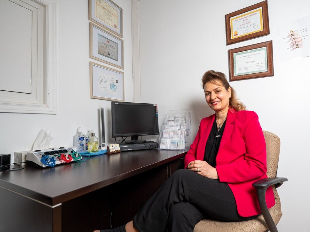  owner nahid mobini at nahid acupuncture clinic in saskatoon.