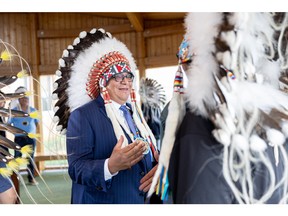 FSIN vice-chief David Pratt announced his candidacy for national chief of the Assembly of First Nations (AFN) at Wanuskewin Heritage Park. Photo taken in Saskatoon, Sask. on Wednesday, August 16, 2023.