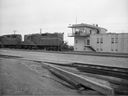 A photo of the CN officials watching as the first train pulls into the Canadian National Railway's new Chappell Yards station, south of Montgomery, from Aug. 31, 1964. That fall, the old downtown railway yards — where Midtown and TCU Place are now located — closed permanently.