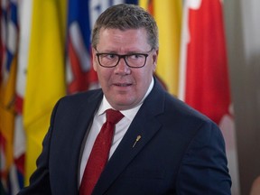 REGINA, SASK : August 29, 2023-- Premier Scott Moe announces a provincial cabinet shuffle during ceremony where the new minsters swore in to their new roles. The Ceremony took place at the Government house on Tuesday, August 29, 2023 in Regina. KAYLE NEIS / Regina Leader-Post