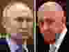 This combination of photos shows Russian President Vladimir Putin (left) and Yevgeny Prigozhin (right).