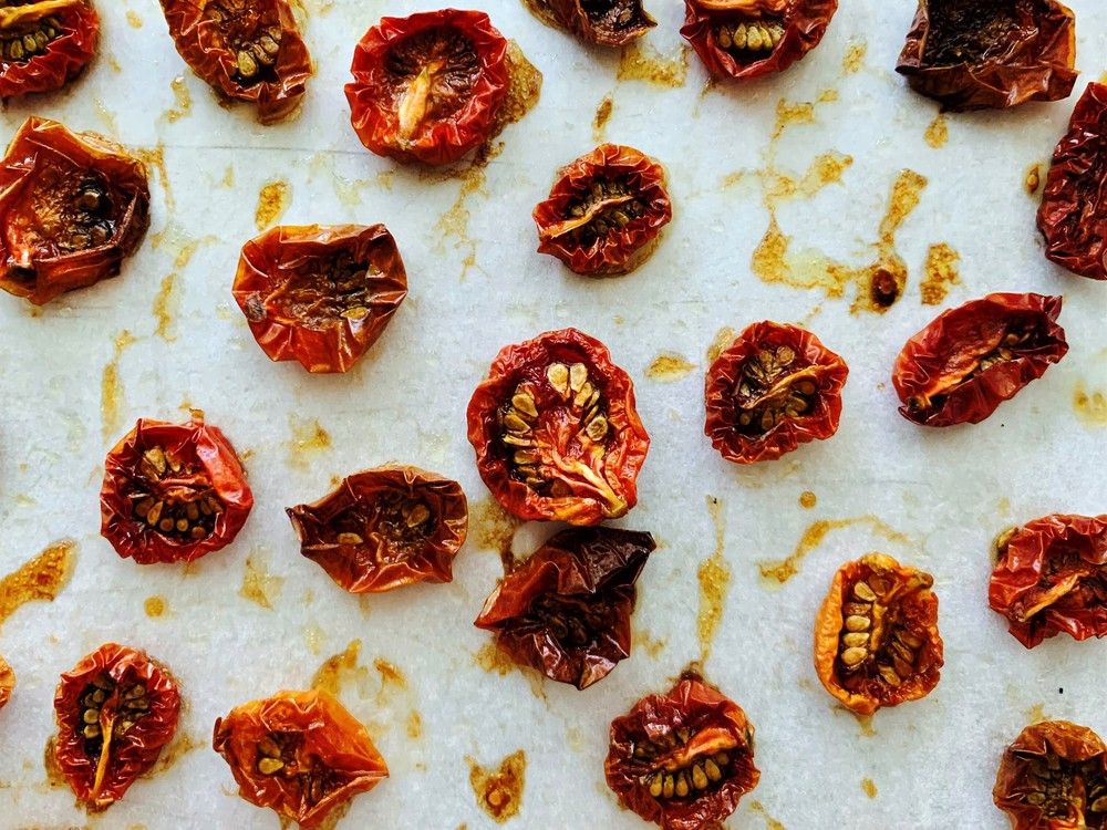 Sun-dried tomatoes.