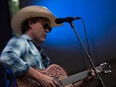 Corb Lund performs during the SaskTel Saskatchewan Jazz Festival at the Bessborough Gardens TD Mainstage in Saskatoon, SK on Sunday, June 23, 2019.