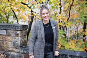 Lisa Greig, social worker, author and local mental health advocate stands for a photo on the University of Saskatchewan campus.