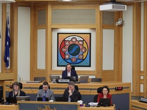 Reconciliation artwork in Saskatoon council chamber