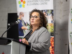 (FILE) Laurie O'Connor, executive director at the Saskatoon Food Bank and Learning Centre