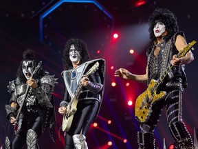 Rock music legends KISS play to a full crowd at Sasktel Centre for 'The End of the Road Tour,' produced by Live Nation. Photo taken in Saskatoon, Sask. on Monday, November 13 2023.