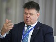 Petteri Taalas, Secretary-General of World Meteorological Organization (WMO), speaks during an interview with The Associated Press at the COP28 U.N. Climate Summit, Thursday, Nov. 30, 2023, in Dubai, United Arab Emirates.