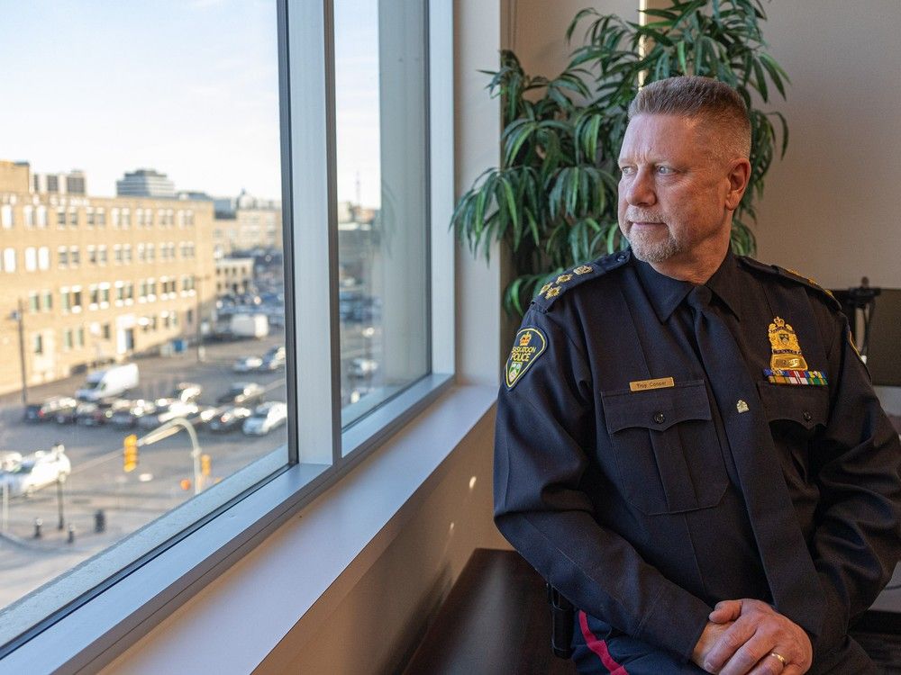Retiring Saskatoon police chief Troy Cooper excited about future of policing