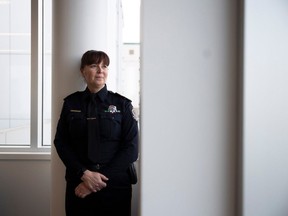 Lorilee Davies, Deputy Police Chief stands for a portrait at the Regina Police Services headquarters on Monday, December 18, 2023 in Regina.