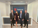 Stuart Sutton (left), Andrea Hansen, Tim Hansen and Jay Stark at the newly built offices of Sutton Wealth Planning and Sutton Benefits & Pensions. The 30-year-old financial group recently moved into its 10,000-square-foot office building overlooking Silverwood Golf Course in the Silverwood Heights neighborhood. The measure expires in October 2023.