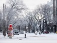 Downtown Saskatoon is covered in a layer of snow on a crisp, cold winter morning. Photo taken in Saskatoon, Sask. on Monday, January 8, 2023.