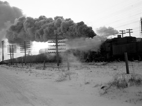train smoke cloud