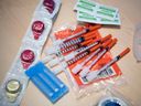 Vidya Reddy, education and information specialist with Aids Programs South Saskatchewan (APSS), has some supplies they distribute from their office on the 1300 block of Albert Street in Regina.