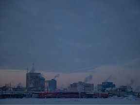 A view of Regina during a cold weather warning on Tuesday, December 28, 2021 in Regina.
