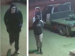Security footage was released by RCMP of suspects in a string of gas station robberies in small towns in Saskatchewan and Alberta