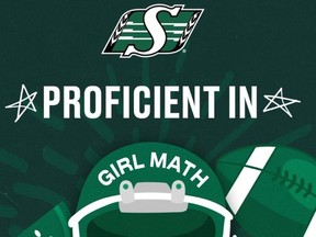 Part of a promotional email sent Tuesday by the CFL's Saskatchewan Roughriders ticket office.