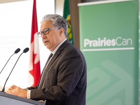 Minister Responsible for Prairies Economic Development Canada Dan Vandal announces $6 million funding for critical minerals with SRC's Rare Earth Processing Facility at Saskatchewan Research Council. Photo taken in Saskatoon, Sask. on Thursday, March 14, 2024.