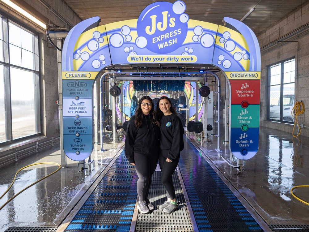 Sisters Jacoba and Jamille Taylor have opened their second JJ's Express Car Wash & Express Oil Change in Saskatoon on Lorne Avenue.