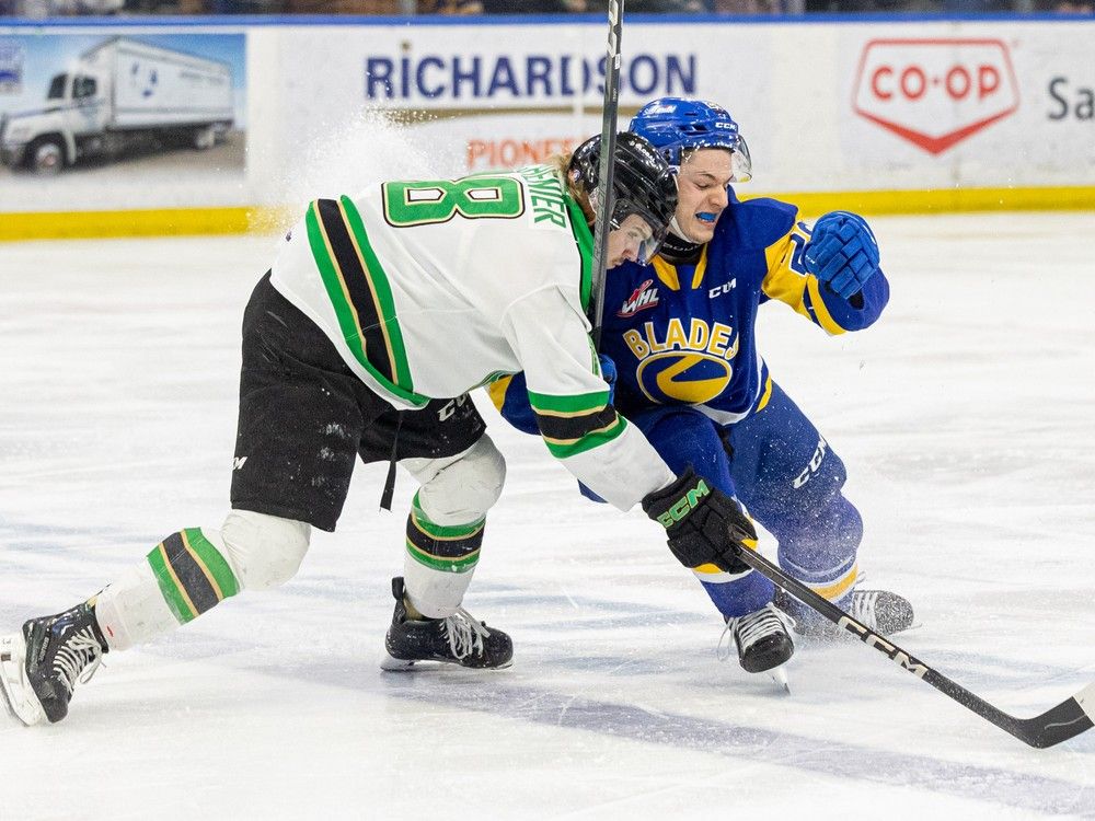 Raiders strike first, win on the road over Blades | North Bay Nugget