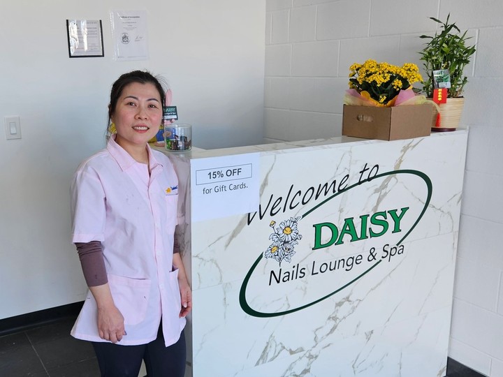  Daisy Bui at her newly opened Daisy Nails Lounge & Spa on 8th Street East at Bedford Square.