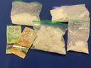 Saskatoon police seized 347 grams of methamphetamine, 88 grams of cocaine, and $120 from a man now facing drug trafficking charges on March 14, 2024 in Saskatoon.