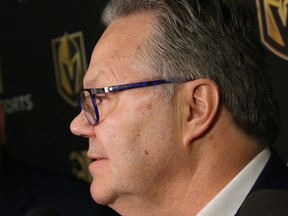 Vegas Golden Knights general manager Kelly McCrimmon