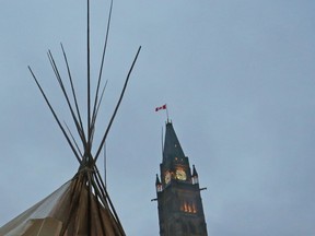 Teepee on Parliament Hill
