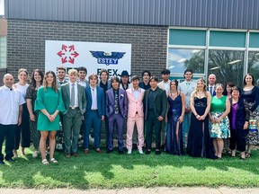 A group of 17 students comprised the first graduating class for Estey School, which was home for the 2023-24 school year to the FLEX program for students in Grades 6 to 12.