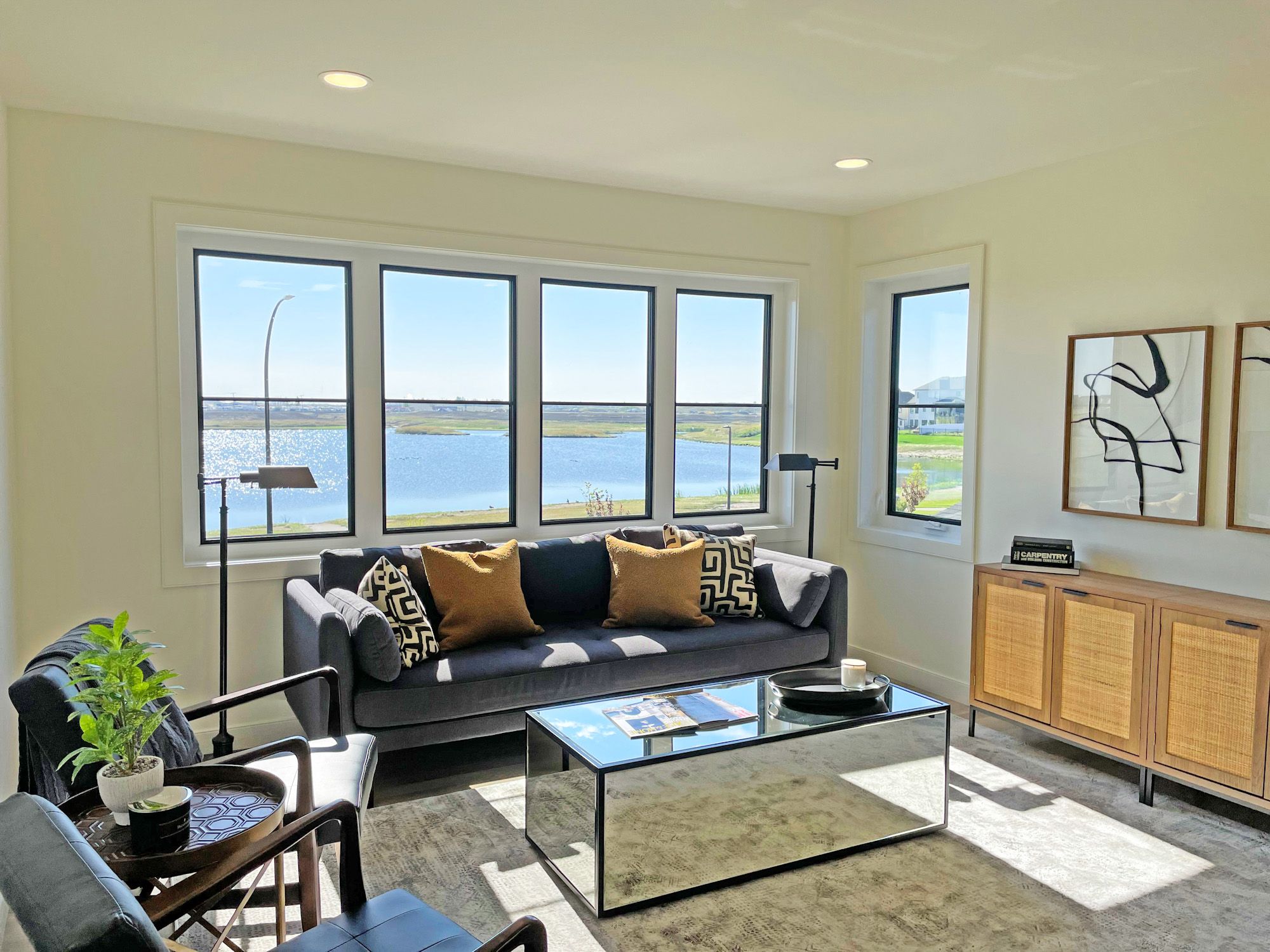 With stunning lake views, this parade home is sure to impress